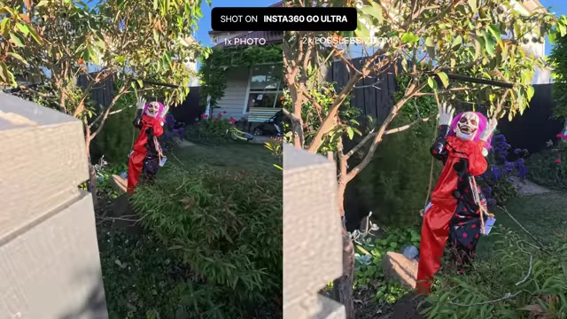 Insta360 GO Ultra's 2x lossless zoom maintains image quality for tighter framing