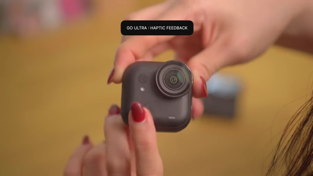 Insta360 GO Ultra provides haptic feedback for recording status when used standalone