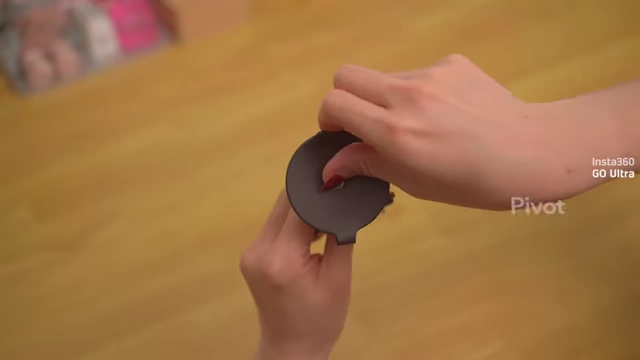 Insta360 GO Ultra's pivot stand uses a sticky pad for a more reliable grip