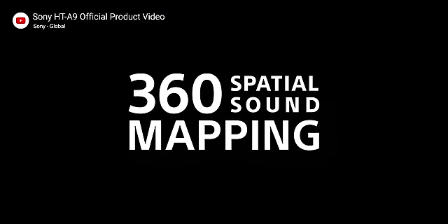 An animation illustrating Sony's 360 Spatial Sound Mapping technology