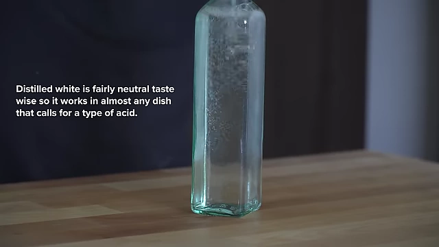 Distilled white vinegar is neutral in taste, making it suitable for almost any dish