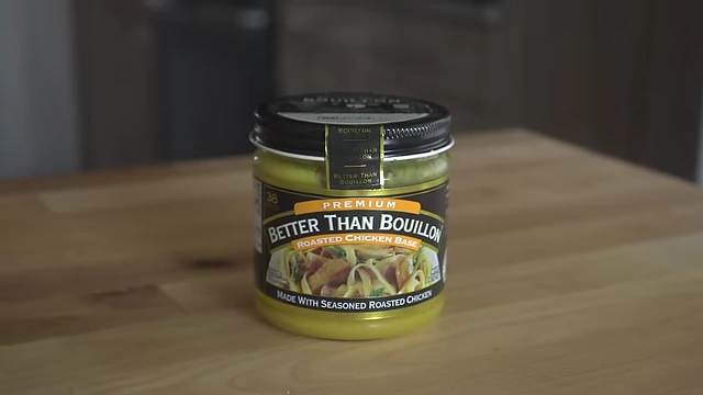 A jar of Better Than Bouillon roasted chicken base