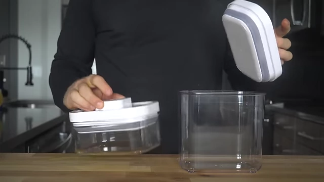 A pop container with a tight seal, designed for airtight storage