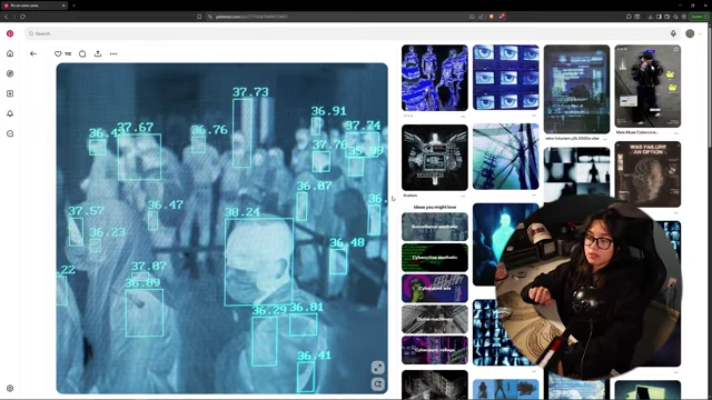 The original facial recognition system photograph used as a reference for the futuristic edit