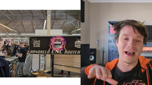 Sign for an open-source handheld CNC router project, aiming to replicate the Shaper Origin.