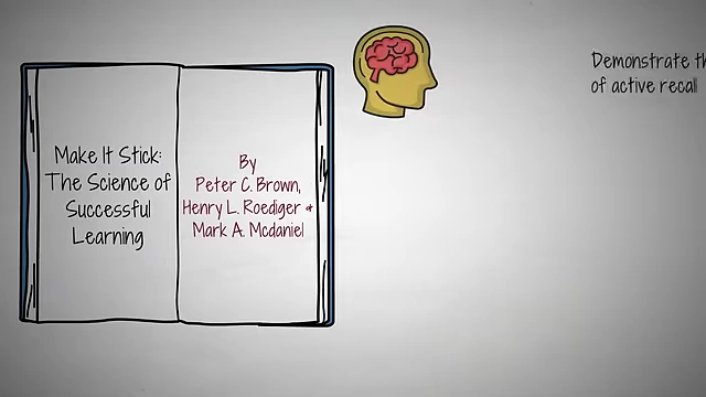 The book "Make It Stick: The Science of Successful Learning" by Peter C. Brown et al., cited for evidence-based study techniques.