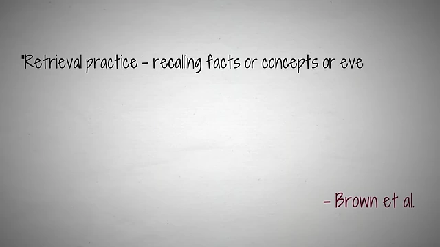 Quote from Brown et al. on the effectiveness of retrieval practice for learning and memory.