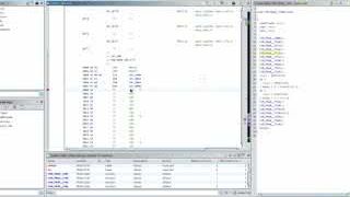 Ghidra interface showing disassembled code and the hex dump of the EEPROM image