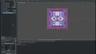 A close-up view of a VisibleOnScreenNotifier2D node with its rectangular bounds highlighted, demonstrating how it detects when an object enters or exits the screen.
