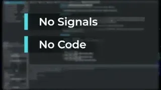 A screenshot of Godot's inspector, showing the options for VisibleOnScreenEnabler2D, highlighting the "No Signals No Code" benefit.