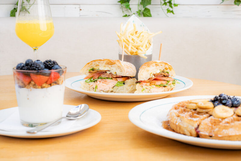 Waffle, yogurt, and salmon BLT available during Las Vegas Restaurant Week.