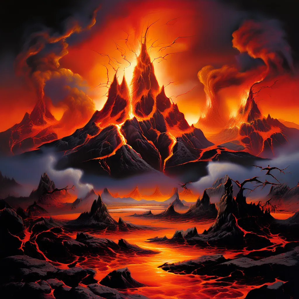 Artwork for Earthquake Volcanos Of Darkness
