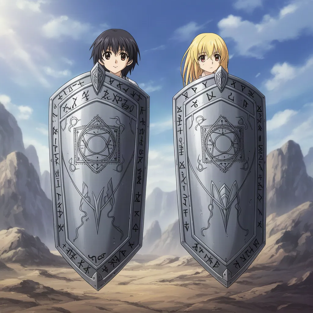 Dual Oversized Scutum Shields artwork 2
