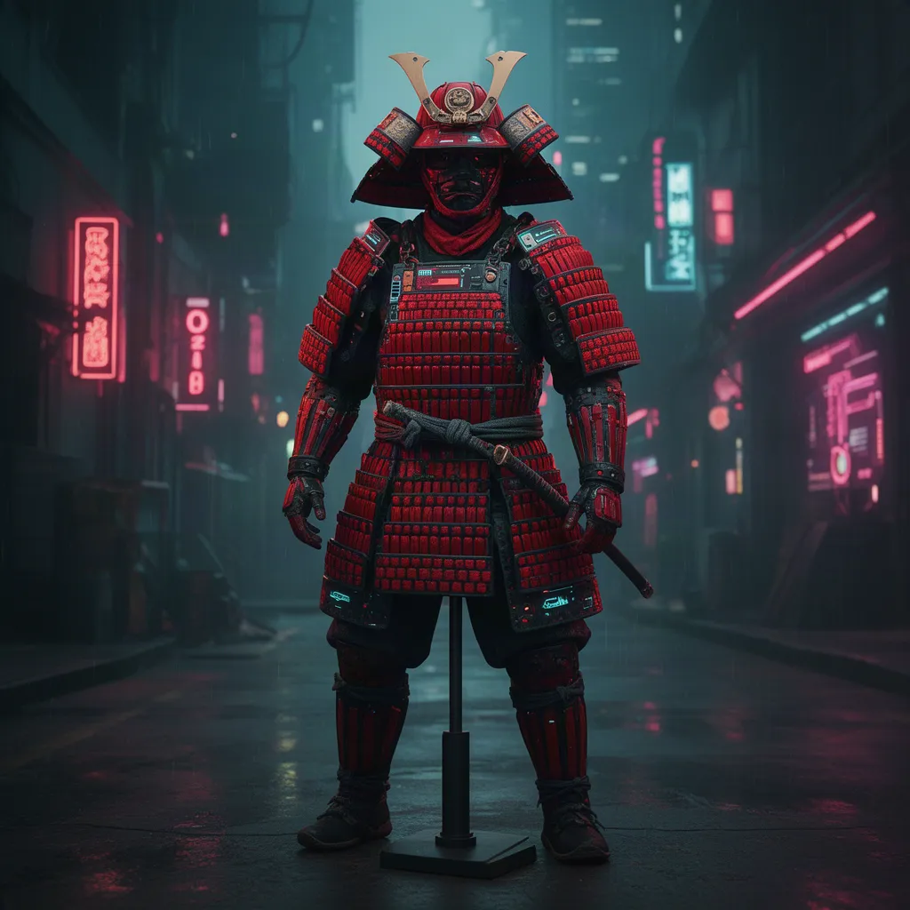 Artwork for Cyberpunk Samurai Armor