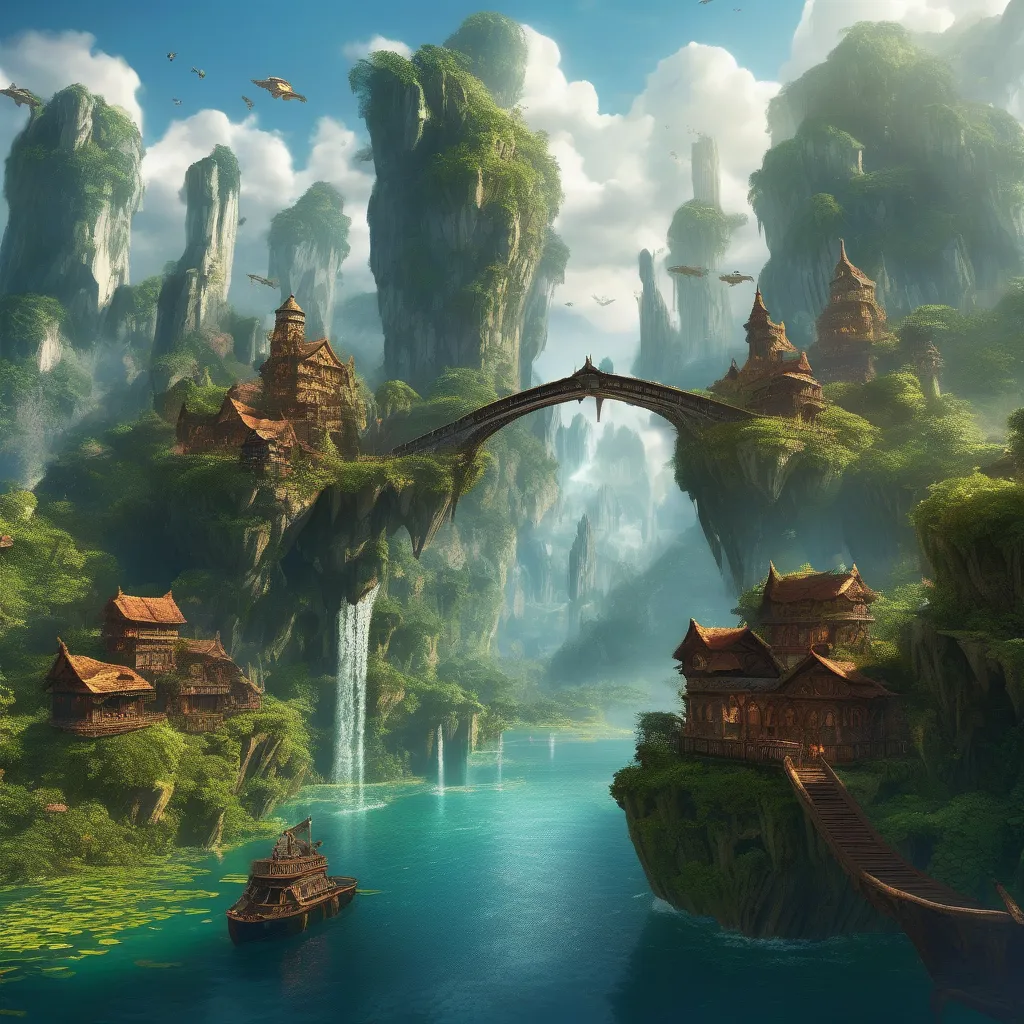 Artwork for the floating Isle