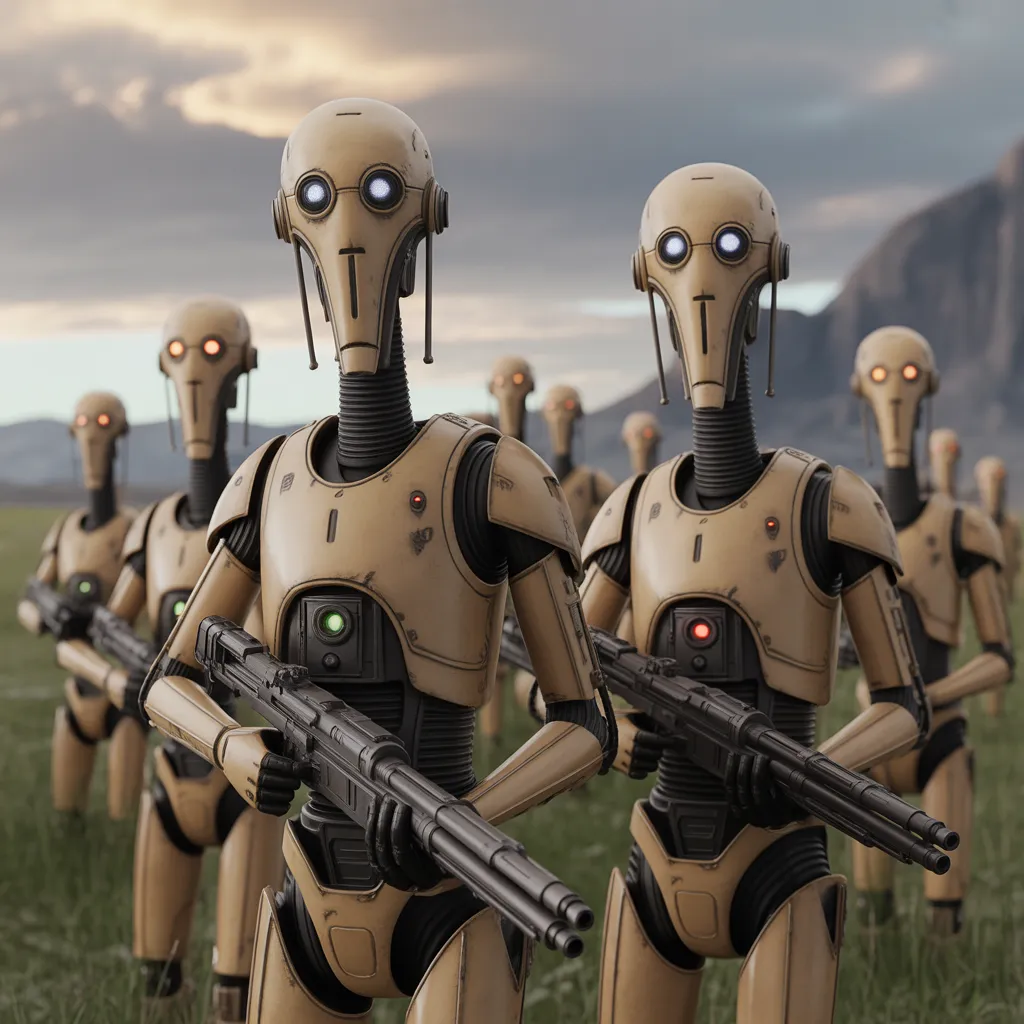 Artwork for B1 Battle Droid Squad