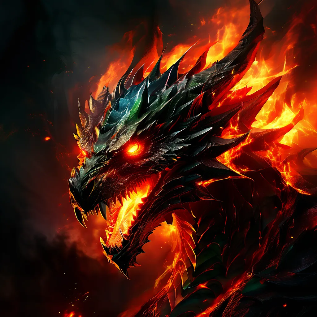 Hell Flame Dragon artwork 2