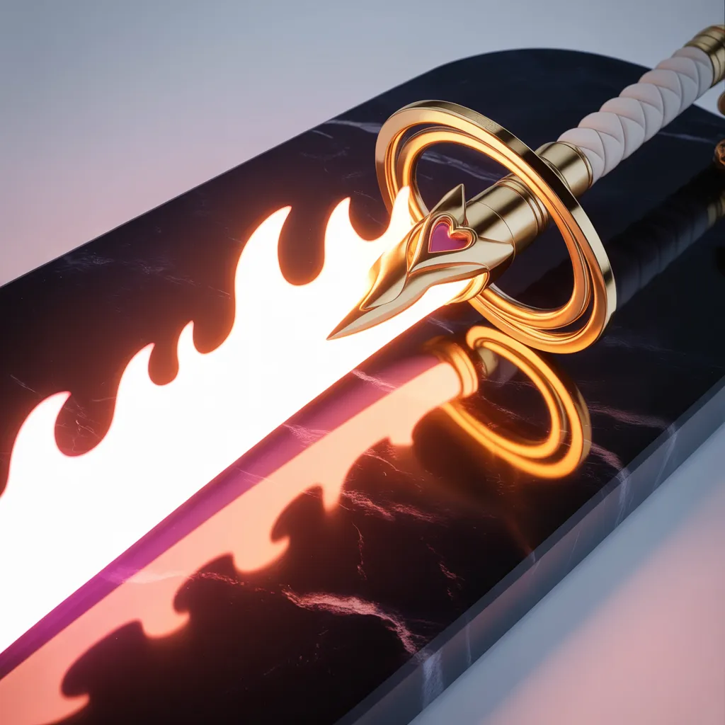 Dark Heart sword artwork 2