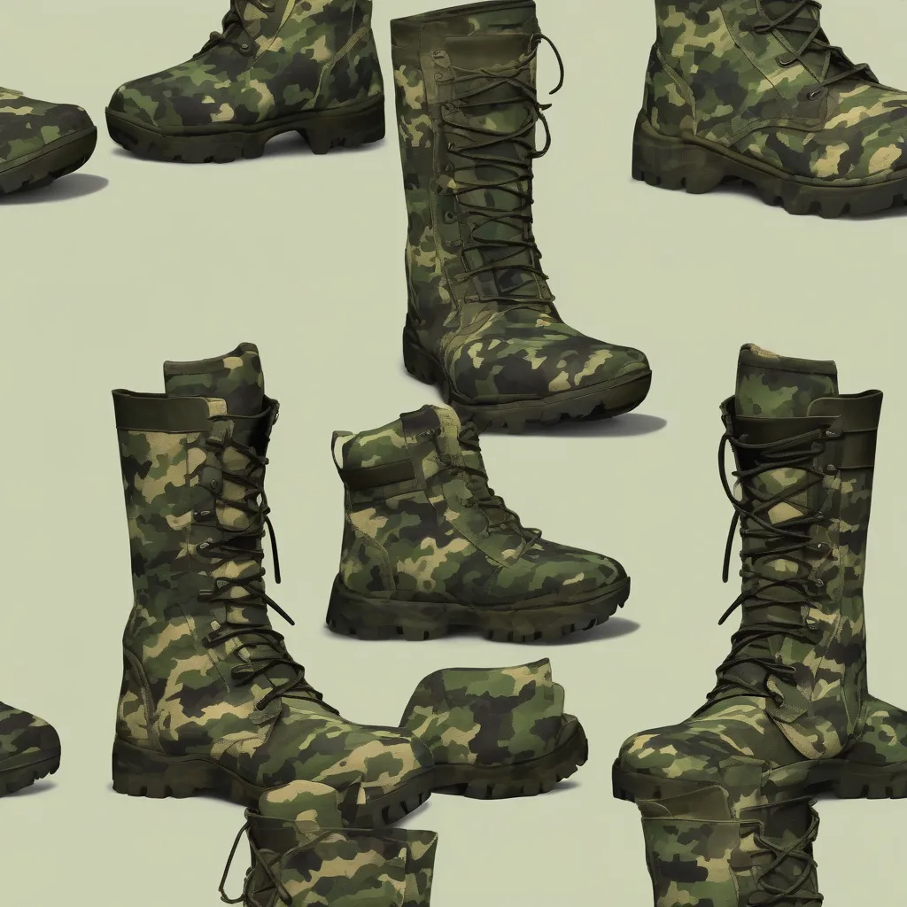 Artwork for Camoflauge Marine Corps Combat Boots