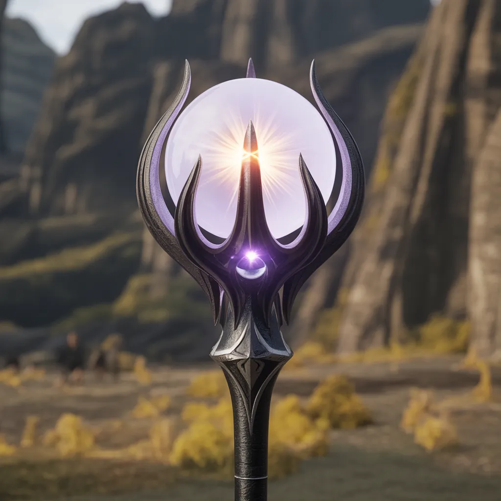 Obsidian Staff Of Radiant Light artwork 2