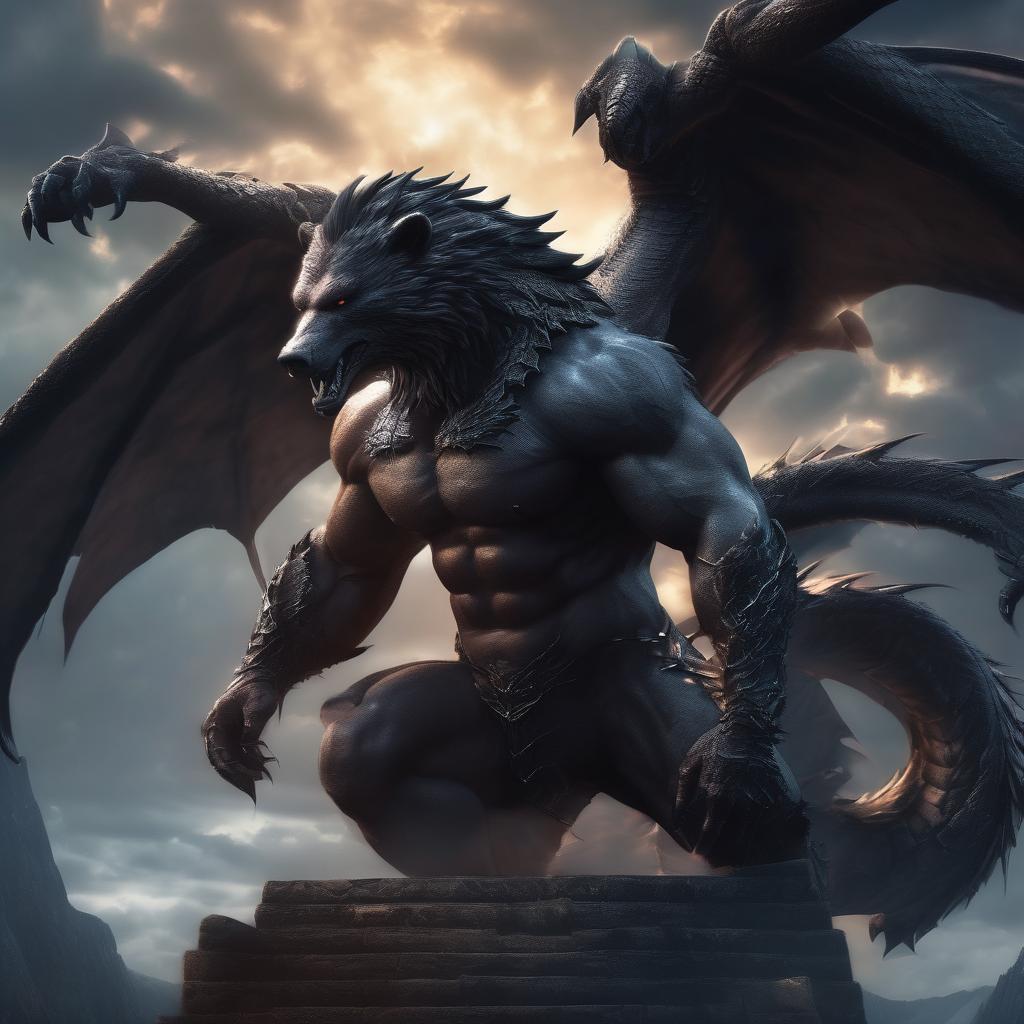 Tharok, the Chimera Guardian artwork 2