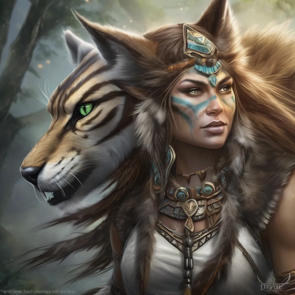 Desyre, Huntress of Fang and Fur artwork 2