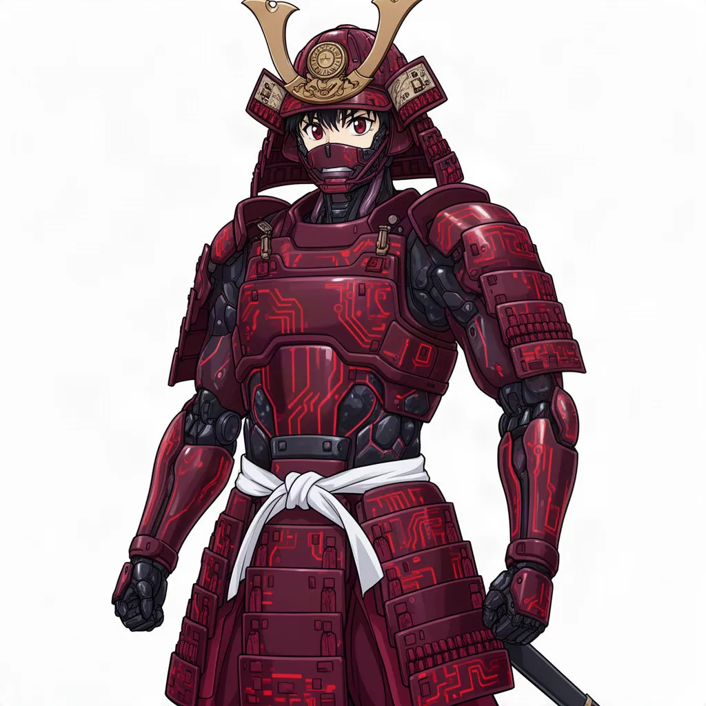 Cyberpunk Samurai Armor artwork 2