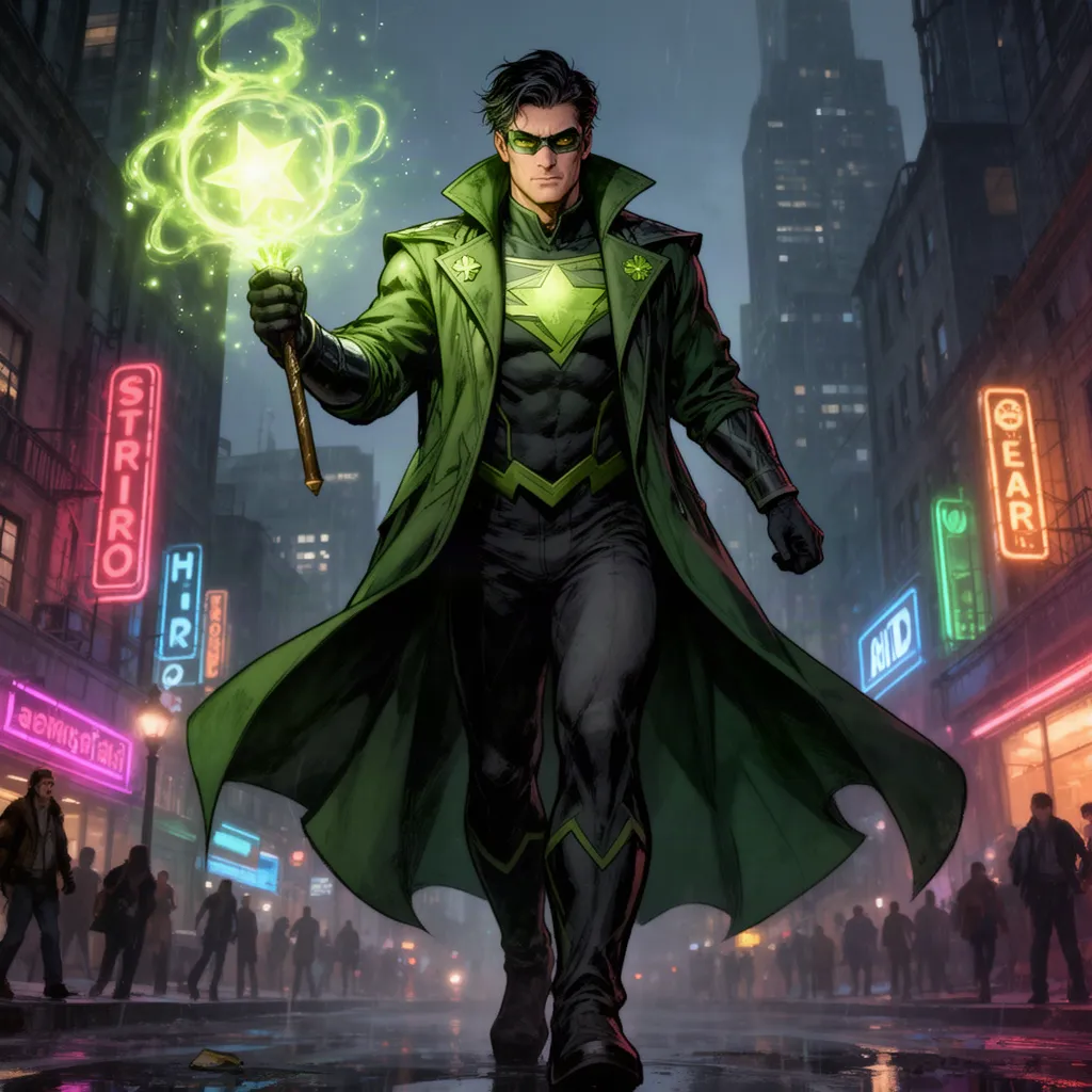 Zach Clover ( emerald leprechaun) artwork 2