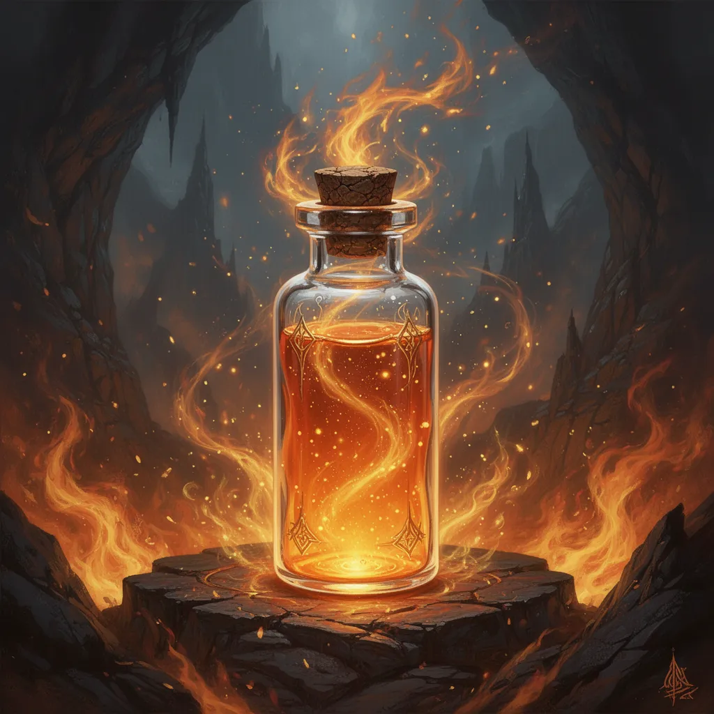 Artwork for Lesser Fire Resistance Potion