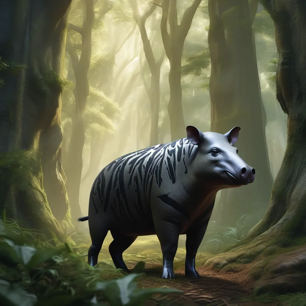 Red-Furred Tapir artwork 2