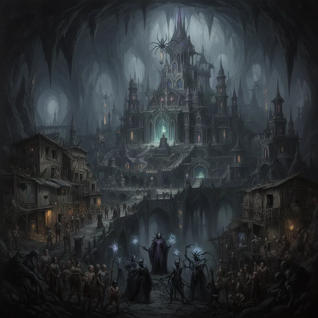 Szithlu Fanas - 1st city of Lolth-Lórien artwork 2