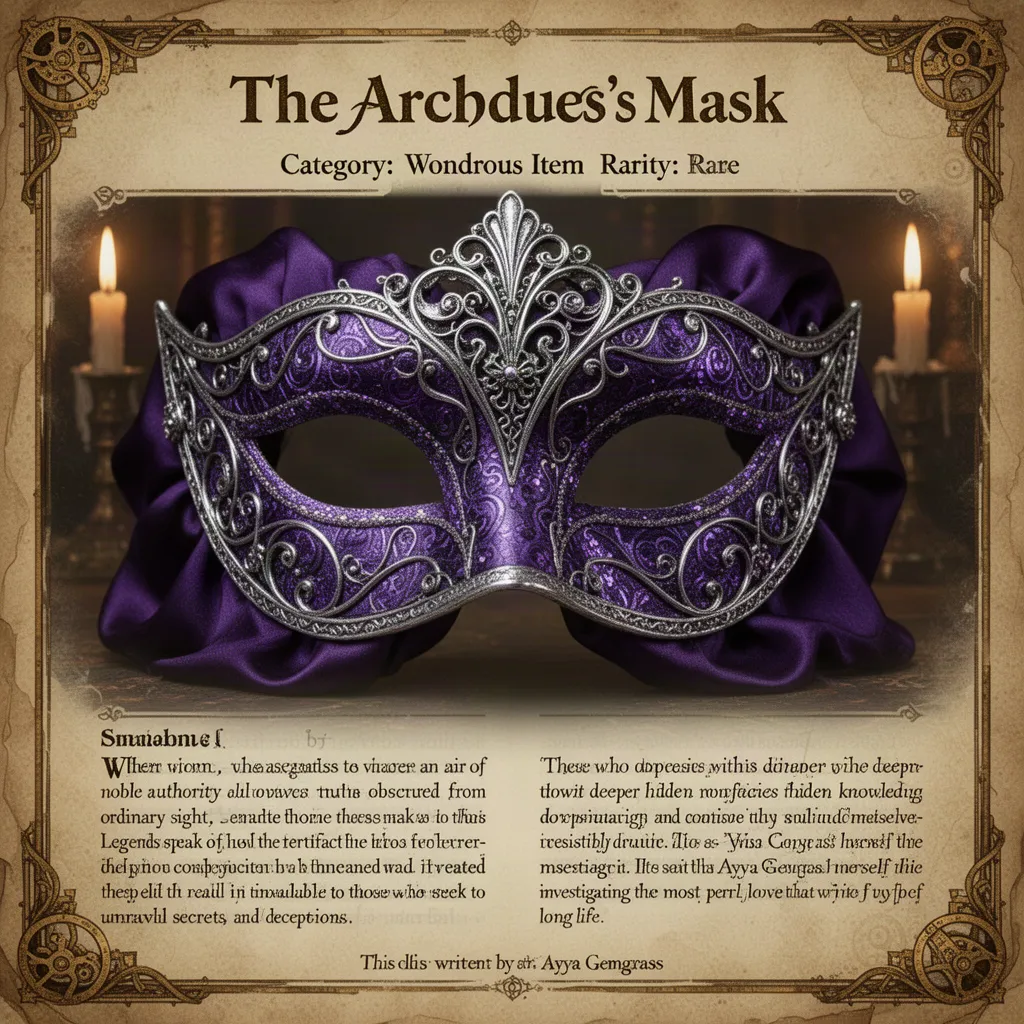 Artwork for The Archduchess'S Mask
