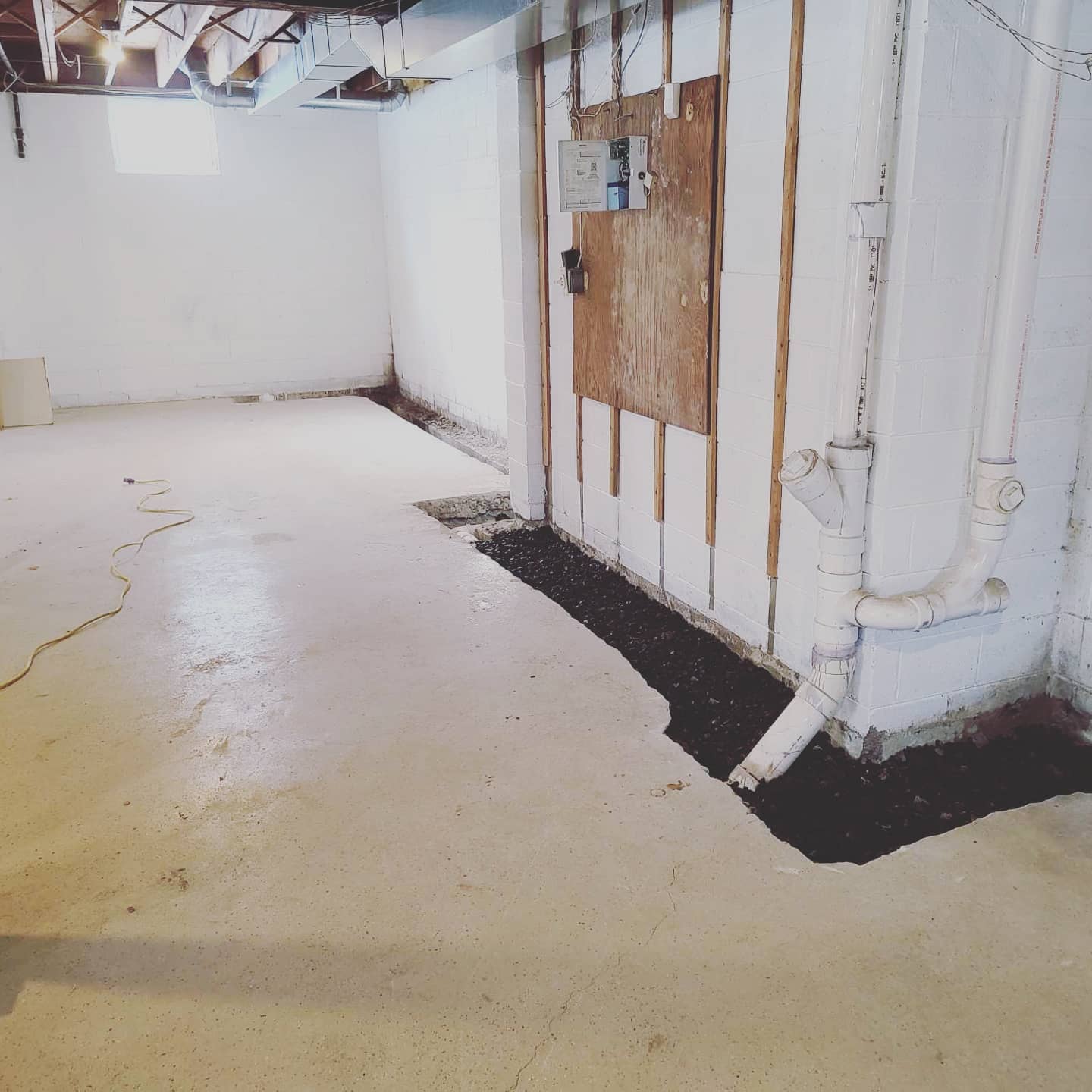 Installing A Sump Pump In A Dirt Floor in Doylestown, PA 