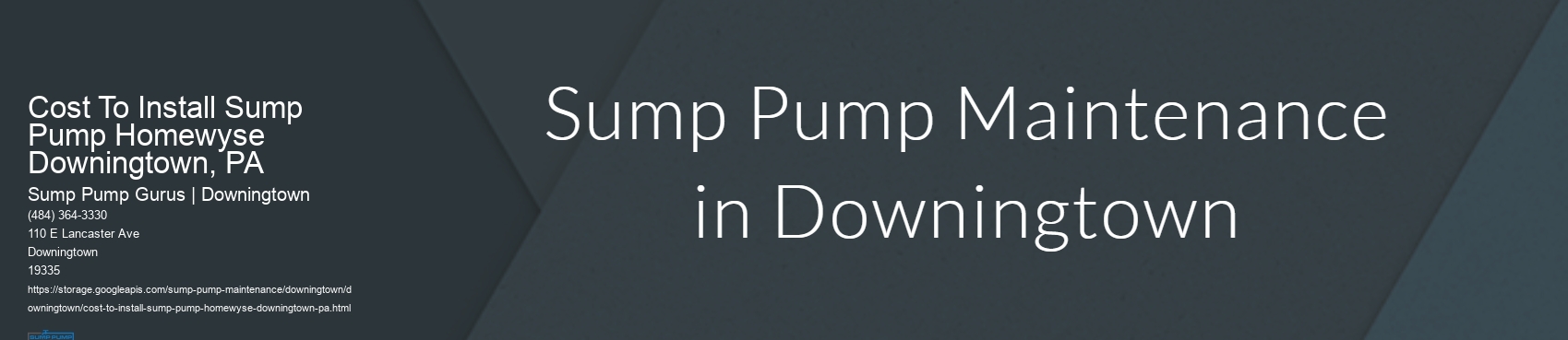 Cost To Install Sump Pump Homewyse Downingtown, PA