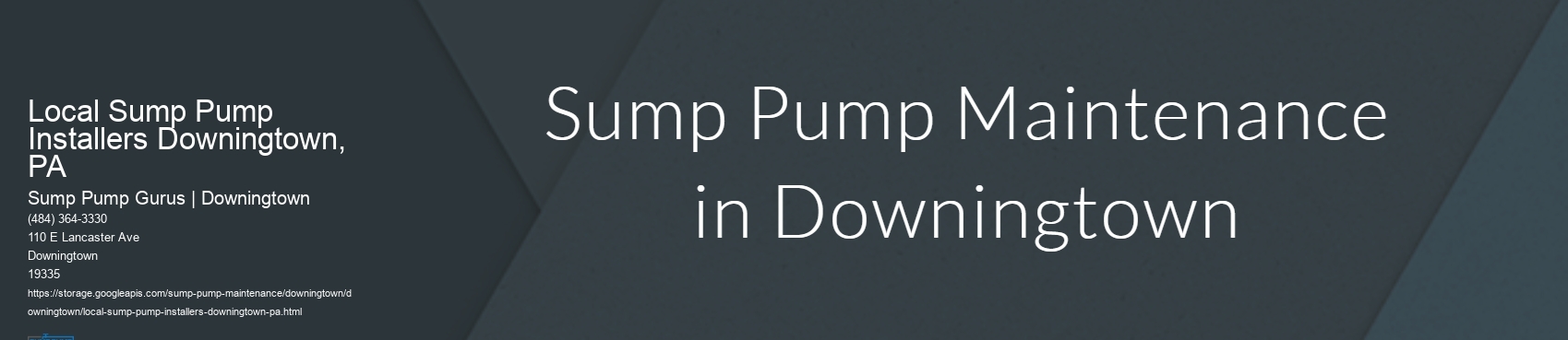 Local Sump Pump Installers Downingtown, PA