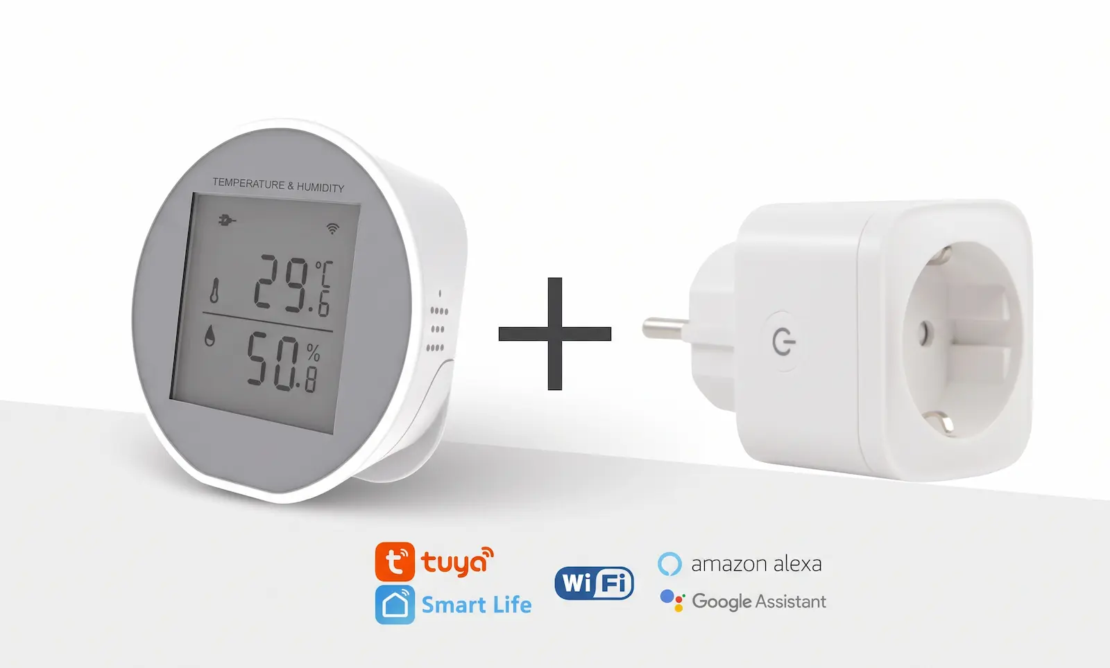Sunlike Tec Akıllı Isıtma Kontrol Seti – Wi-Fi Akıllı Priz ve Sıcaklık Sensörü