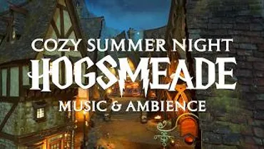 Cozy Summer Night in Hogsmeade | Hogwarts Ambience & Relaxing Music