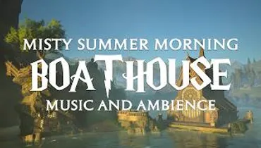 Misty Summer Morning at Boathouse | Harry Potter Music & Cozy Atmosphere for Relaxing, Study & Sleep