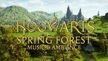 Spring Forest at Hogwarts - Harry Potter Music & Cozy Spring Atmosphere