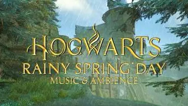 Rainy Spring Day at Hogwarts - Harry Potter Music & Cozy Spring Atmosphere