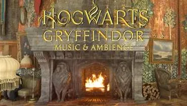 Gryffindor Common Room at Hogwarts - Harry Potter Music & Cozy Spring Atmosphere