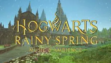 Rainy Spring at Hogwarts - Harry Potter Music & Cozy Spring Atmosphere