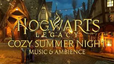 Cozy Summer Night at Hogwarts - Harry Potter Music & Cozy Summer Atmosphere