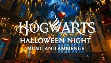 Halloween Night at Hogwarts - Relaxing Fall Hogwarts Ambience and Harry Potter Music for Studying