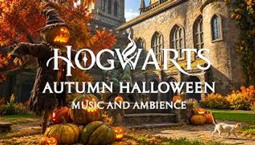 Autumn Halloween at Hogwarts - Cozy Hogwarts Ambience & Harry Potter Music for Studying