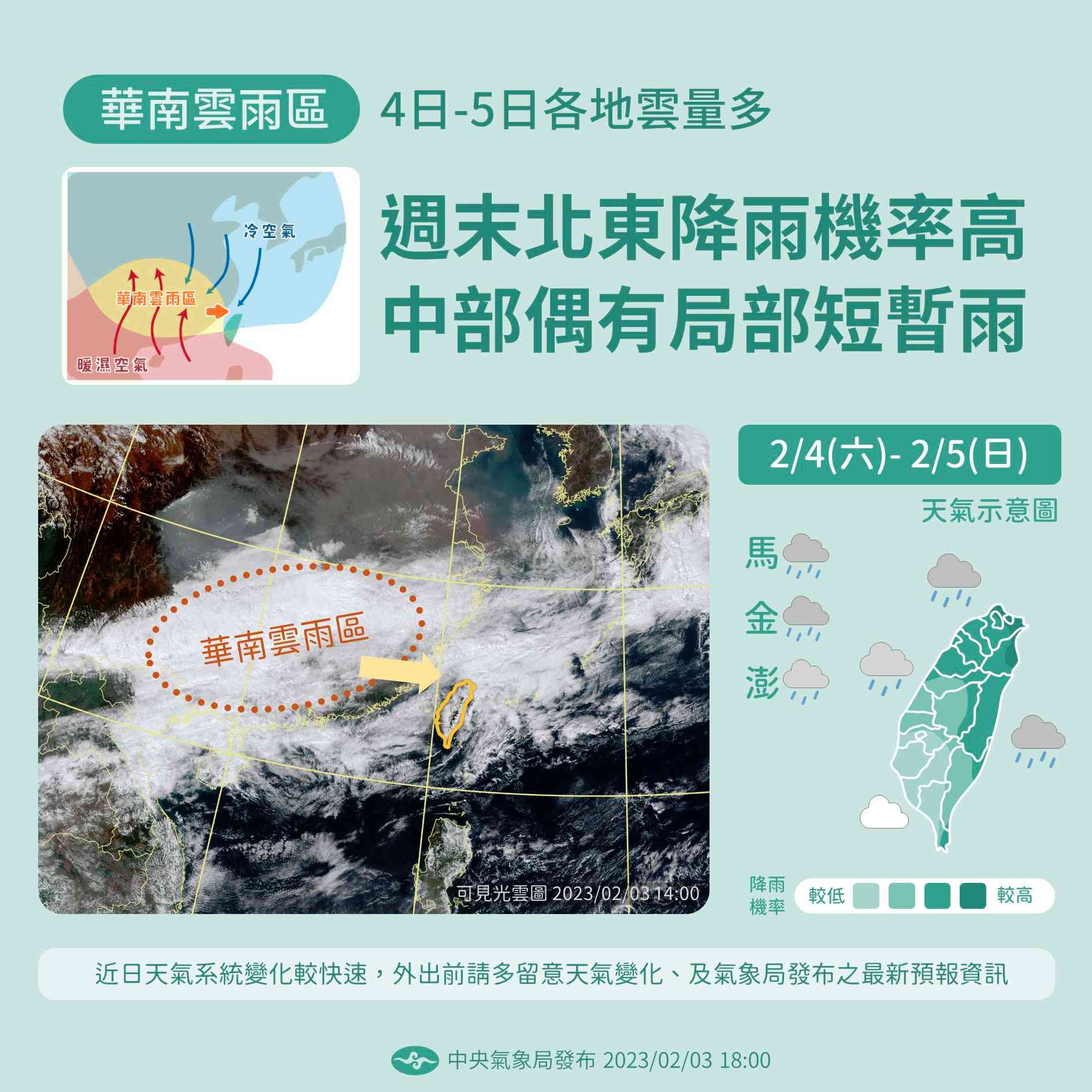 元宵節「雨」神同行！立春起氣候多變 預告春神到