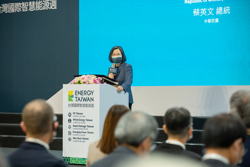 2022台灣國際智慧能源週 總統出席讚綠電