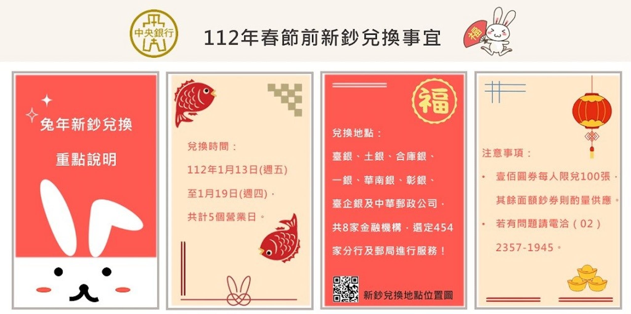 紅包等新鈔！全台八大銀行兌換時間地點全攻略