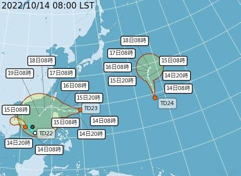 防豪雨！週末三颱逼近家門口 下週二氣溫降
