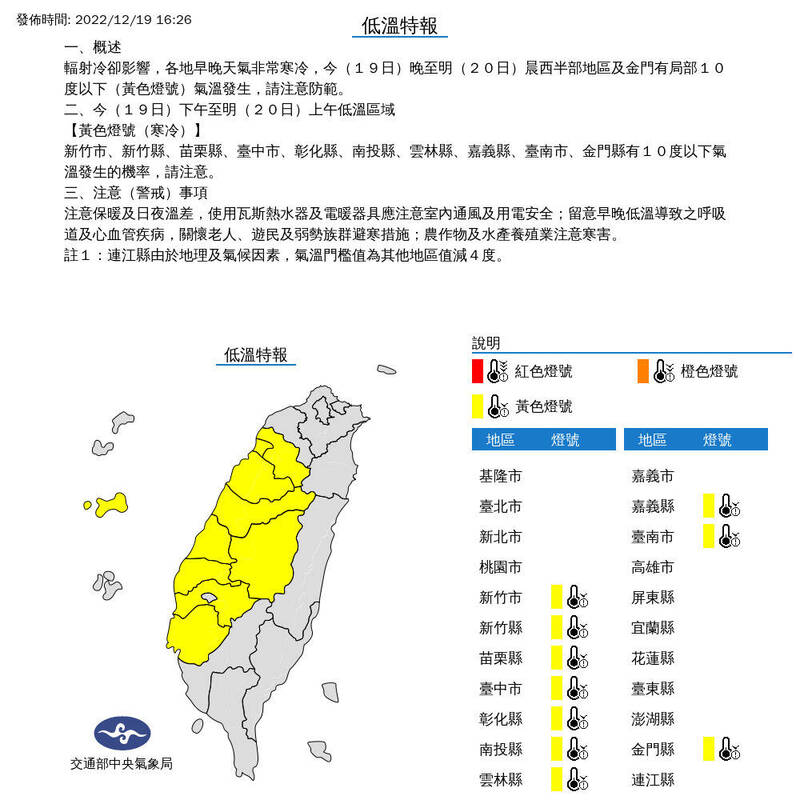 週三後全台氣溫溜滑梯 聖誕夜爆冷有感！